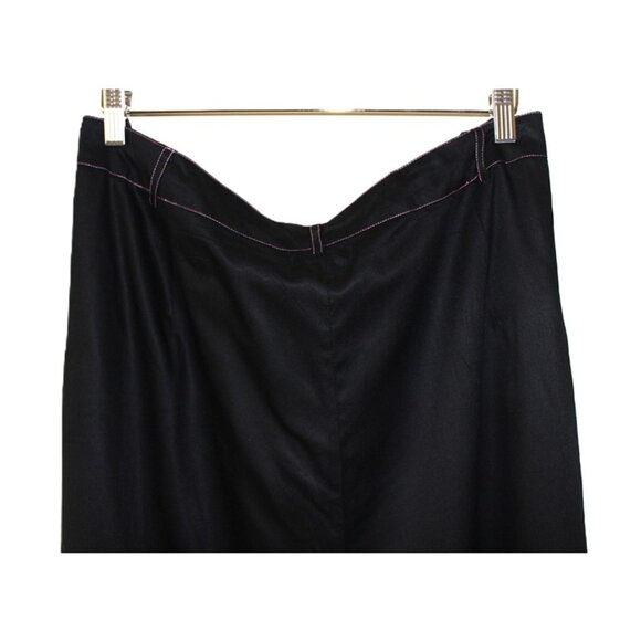 nwt ASOS Heartbreak Plus High Waisted Fit & Flare Pants with Contrast Stich (20) - Picture 4 of 13